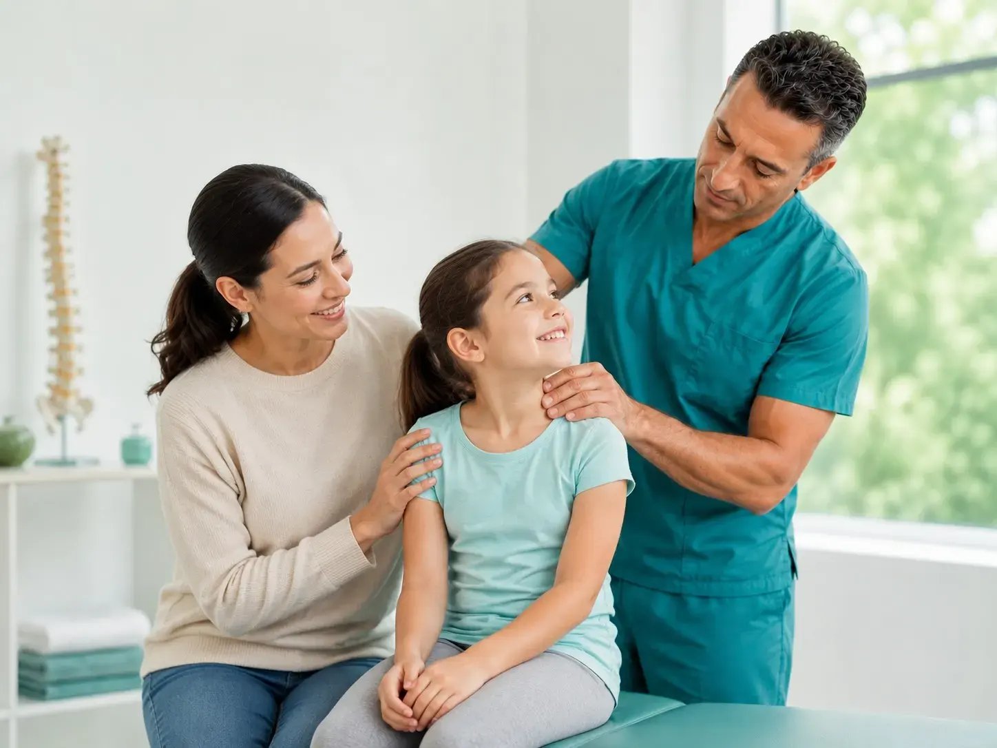 Gentle chiropractic care for children in a family-friendly clinic setting